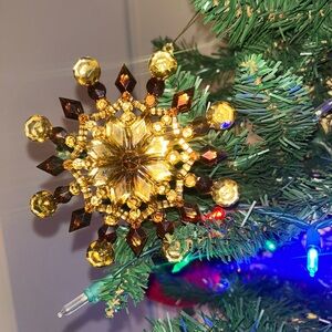Gold Jewel Star Ornament